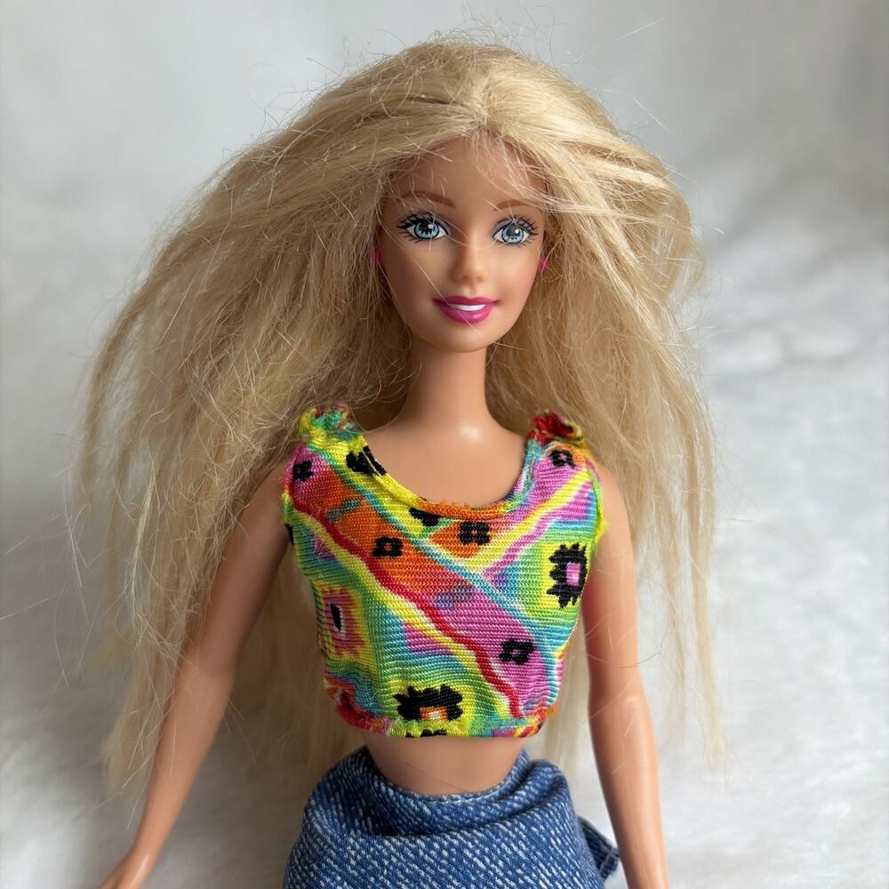 1999 Sit 'N Style Barbie Redressed Mattel Fashion‎ Doll Vintage 90s